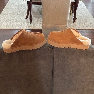 UGG Tan Shearling Lined Mules